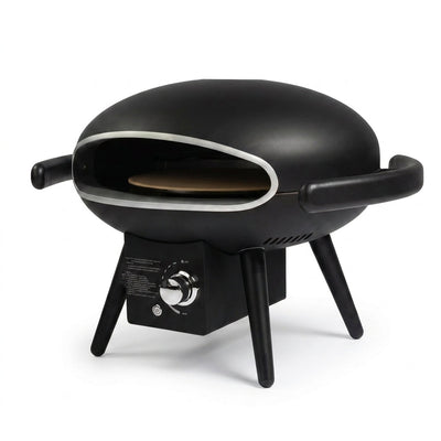 Outdoor Pizza Oven Designed for Fast Cooking, Propane Gas Burner, 12 Inch Stone, Rotatable Motor